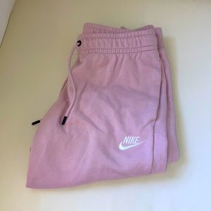baby pink nike sweatpants